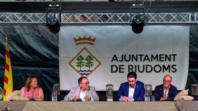 El riudomenc Jaume Solé, el segon començant per l'esquerra